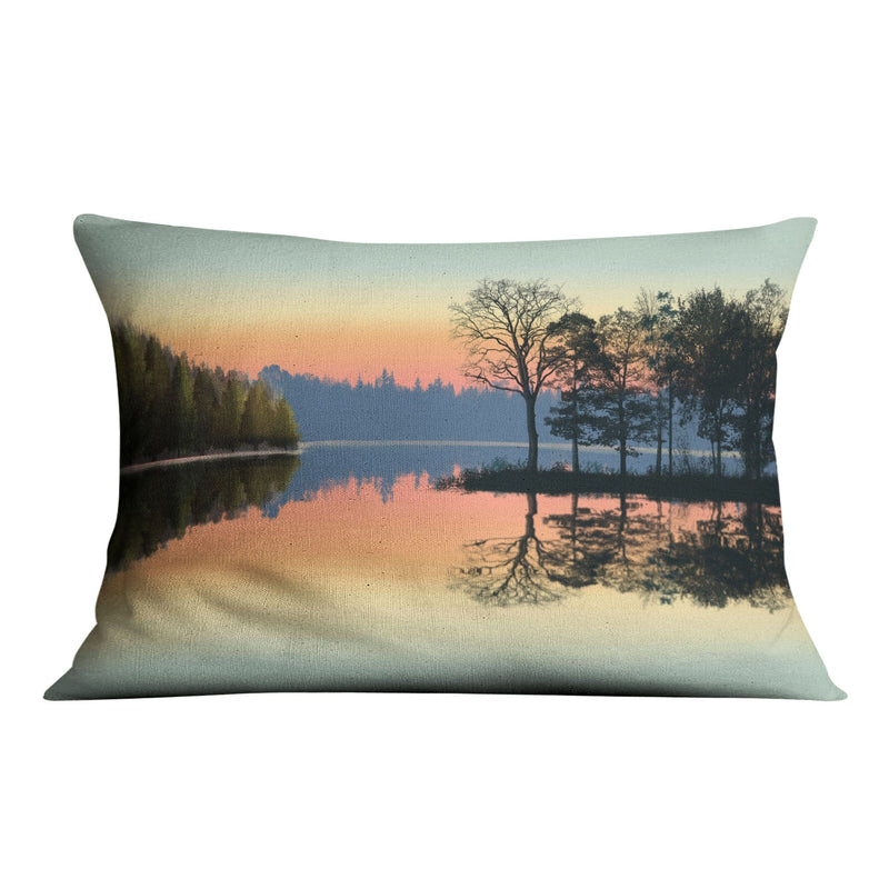 Serene Lake View Cushion