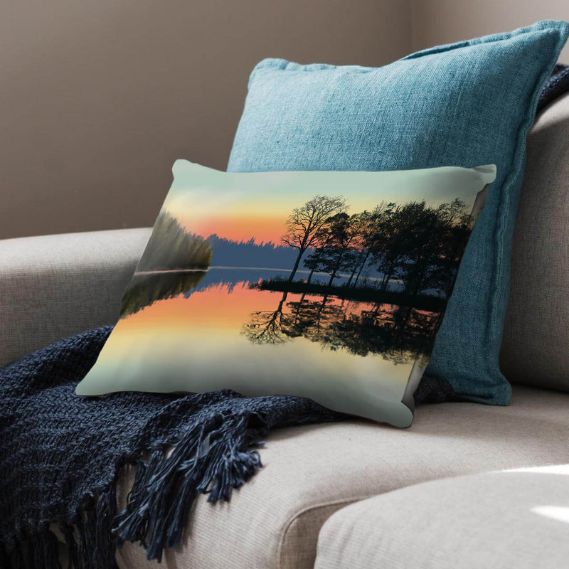 Serene Lake View Cushion