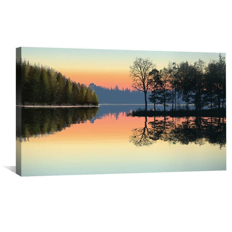 Serene Lakeview Canvas