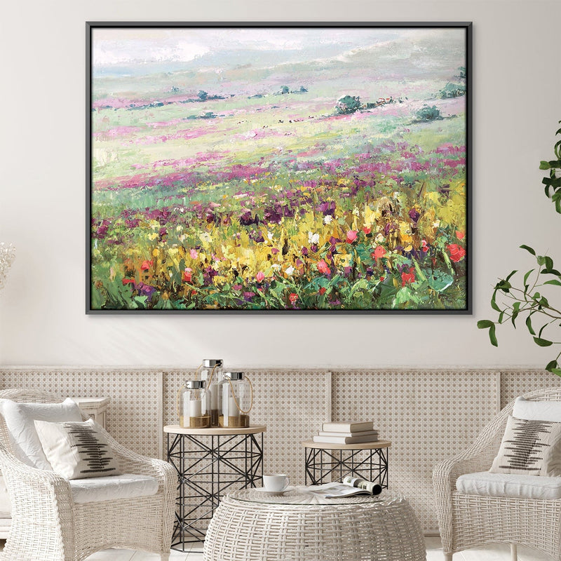 Serene Meadow Oil Painting