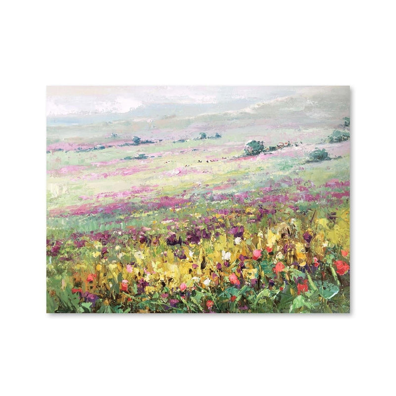 Serene Meadow Oil Painting