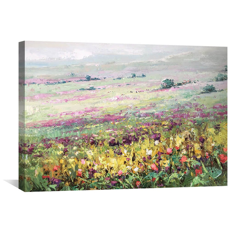 Serene Meadow Oil Painting