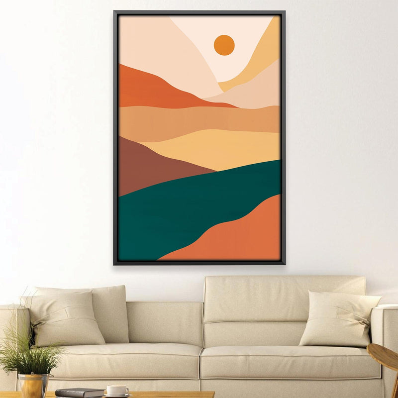 Serene Mountain Landscape Canvas