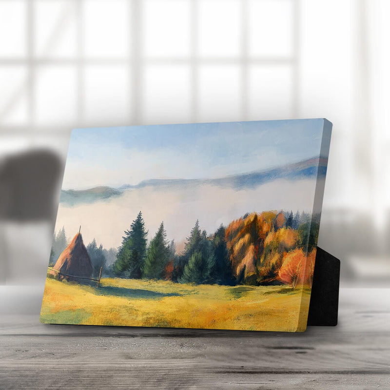 Serene Mountains Desktop Canvas