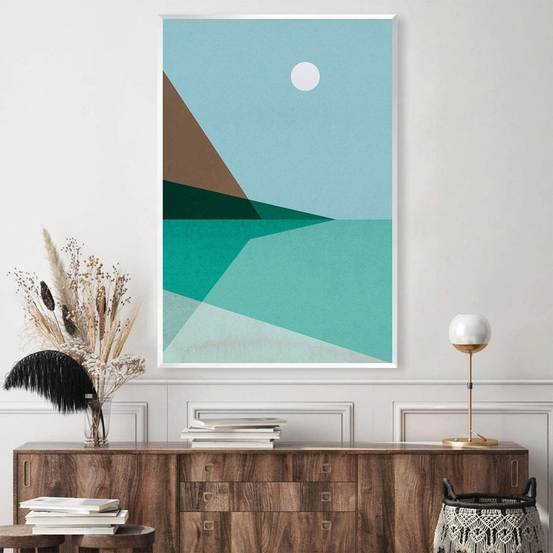 Serene Shore Landscape Canvas