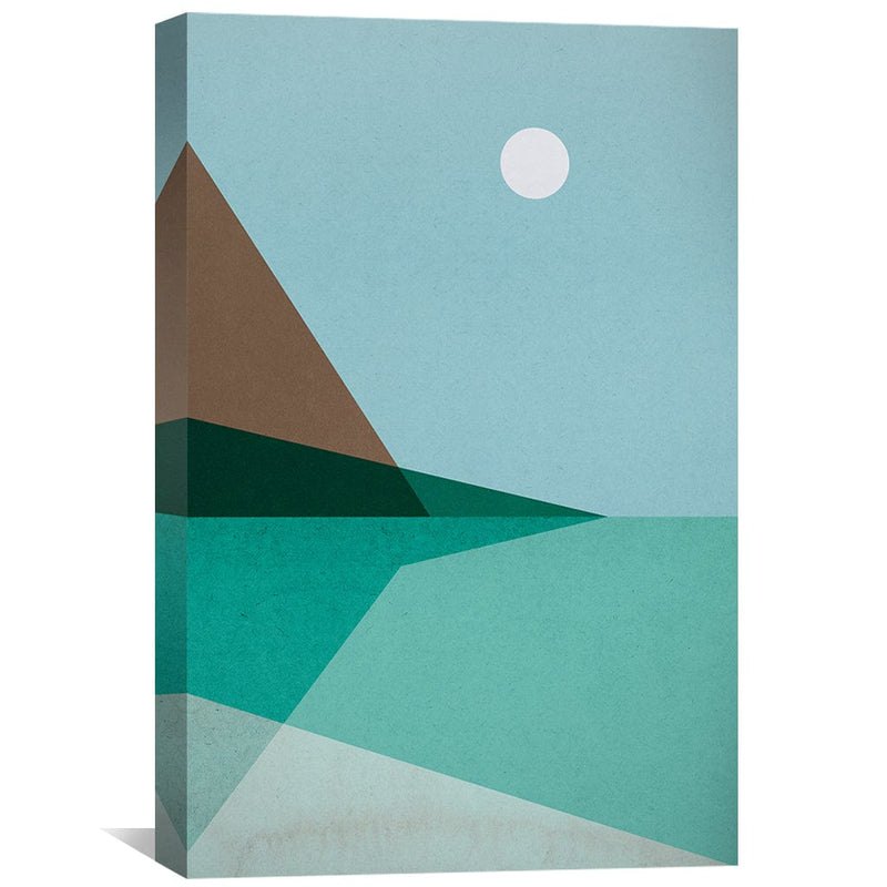 Serene Shore Landscape Canvas