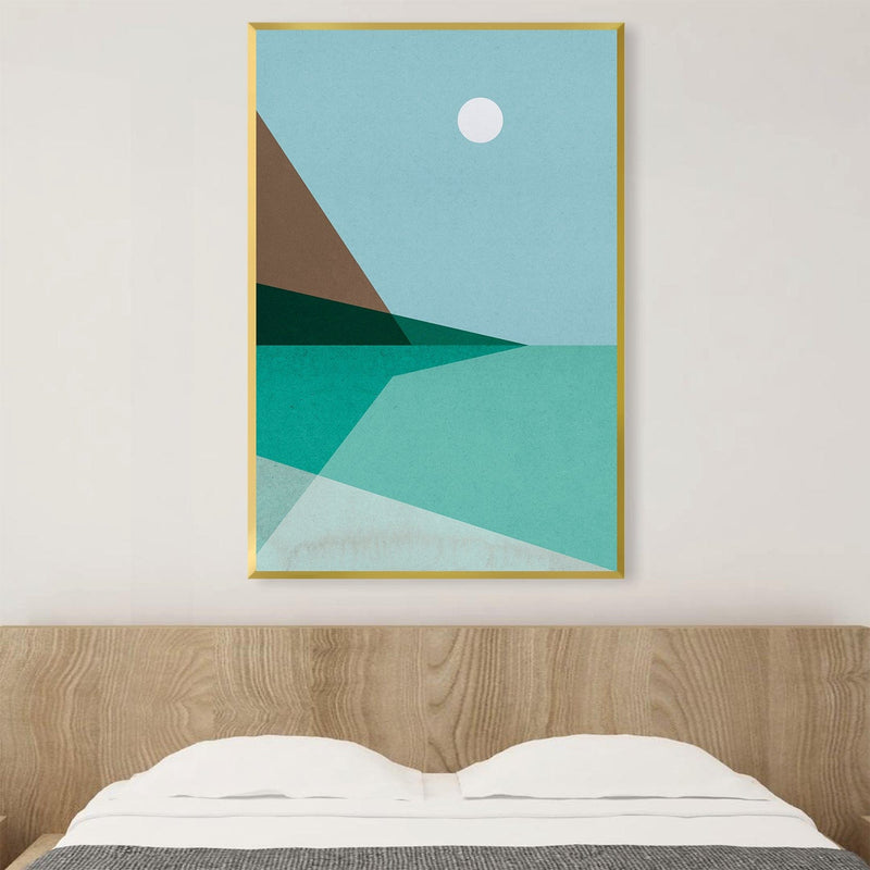 Serene Shore Landscape Canvas