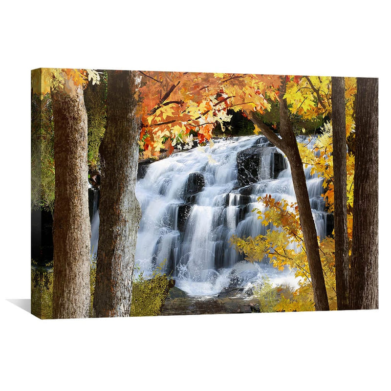 Serene Waterfall Canvas