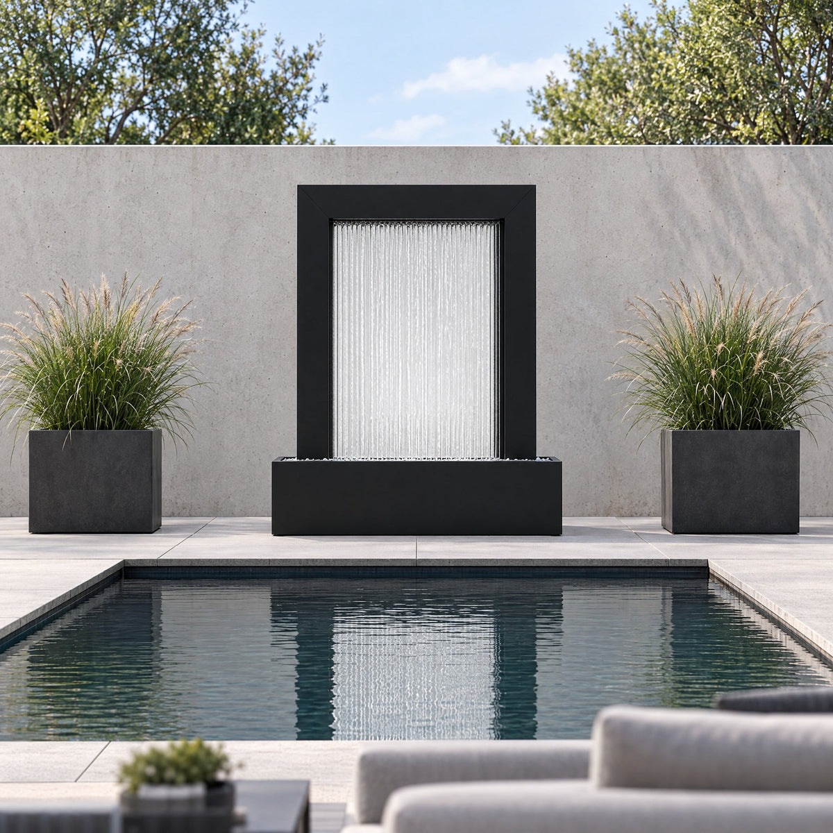 Serenity Frame Rain Curtain Fountain, photo 20 of 28