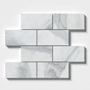Serenity Honed Marble Tiles 2 3/4x5 1/2