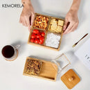 GobekUsa Bamboo Wood Lid Glass Snack Storage Jar | Stylish Container for Snacks and Dried Fruits
