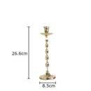 GobekUsa Golden Candlestick Holder Desk Ornament Home Aroma Container
