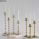 GobekUsa Golden Candlestick Holder Desk Ornament Home Aroma Container