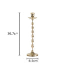 GobekUsa Golden Candlestick Holder Desk Ornament Home Aroma Container