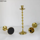 GobekUsa Golden Candlestick Holder Desk Ornament Home Aroma Container