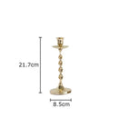 GobekUsa Golden Candlestick Holder Desk Ornament Home Aroma Container