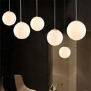 GobekUsa Glass Ball Pendant Lights - Nordic Minimalist Chandelier for Living Room & Bedroom