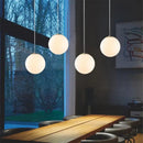 GobekUsa Glass Ball Pendant Lights - Nordic Minimalist Chandelier for Living Room & Bedroom