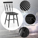 Set of 2 Modern Dining Chairs with Backrest by LJGDeals