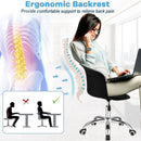 Set of 2 Office Desk Chair with Ergonomic Backrest and Soft Padded PU Leather Seat by LJGDeals