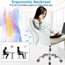 Set of 2 Office Desk Chair with Ergonomic Backrest and Soft Padded PU Leather Seat by LJGDeals
