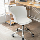 Set of 2 Office Desk Chair with Ergonomic Backrest and Soft Padded PU Leather Seat by LJGDeals