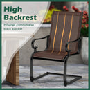 Set of 2 Patio Chairs with Quick-drying and Breathable Fabric for Backyard