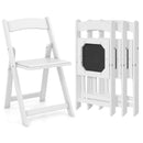 Set of 4 Dining Chairs Foldable Kitchen Chair with Rubber Wood Legs and Padded Seat by LJGDeals