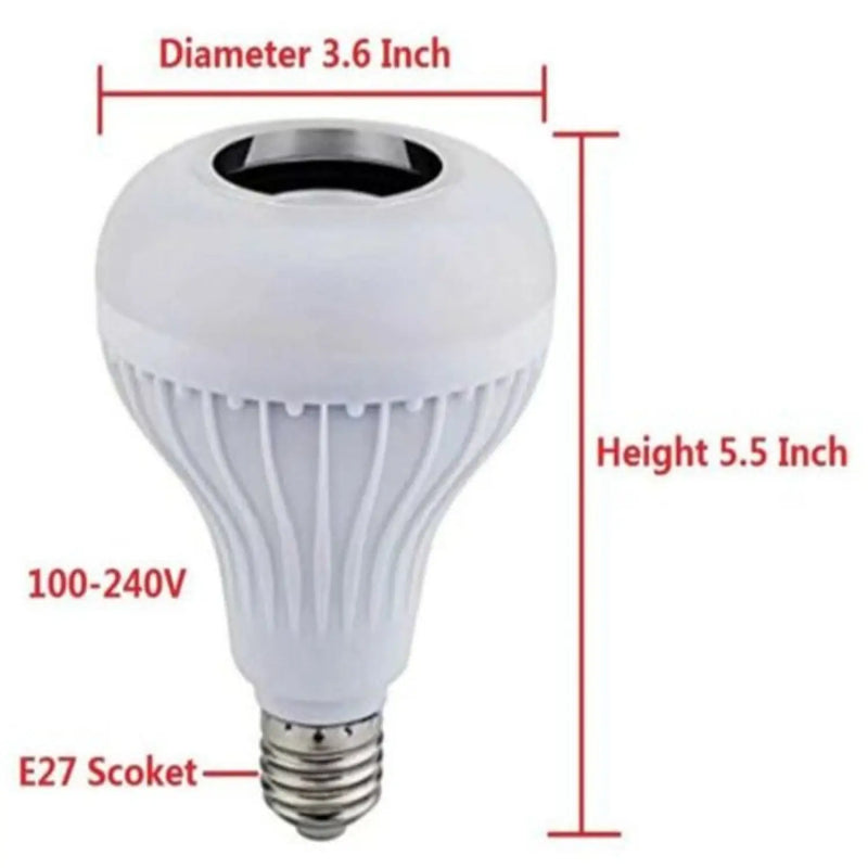 Seven-Color LED Bulb with Remote Control & Wireless Audio, photo 2 of 10