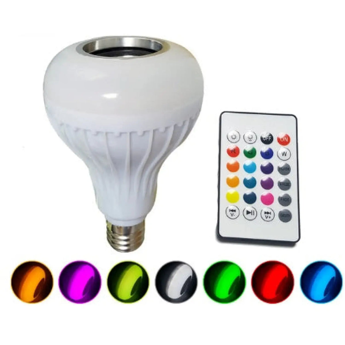 Seven-Color LED Bulb with Remote Control & Wireless Audio, photo 6 of 10