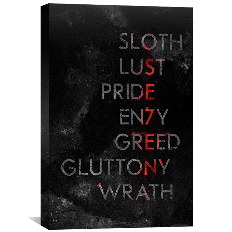 Seven Deadly Sins Canvas