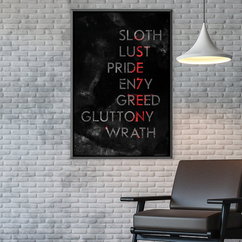 Seven Deadly Sins Canvas