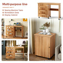 Folding Sewing Craft Table Shelf Storage Cabinet Home Furniture