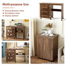 Folding Sewing Craft Table Shelf Storage Cabinet Home Furniture by LJGDeals