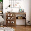 Folding Sewing Craft Table Shelf Storage Cabinet Home Furniture by LJGDeals