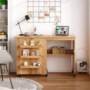 Folding Sewing Craft Table Shelf Storage Cabinet Home Furniture by LJGDeals