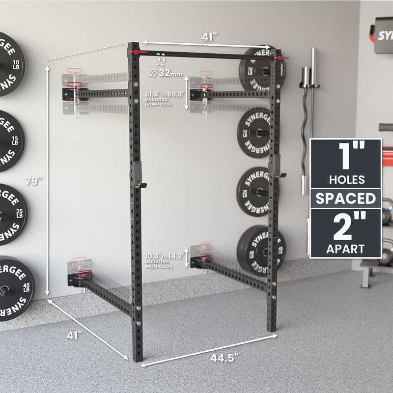 Synergee 2200 Series Folding Squat Rack
