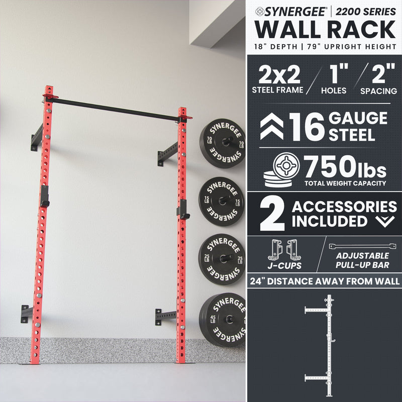 Synergee 2200 Series Wall Mounted Squat Rack