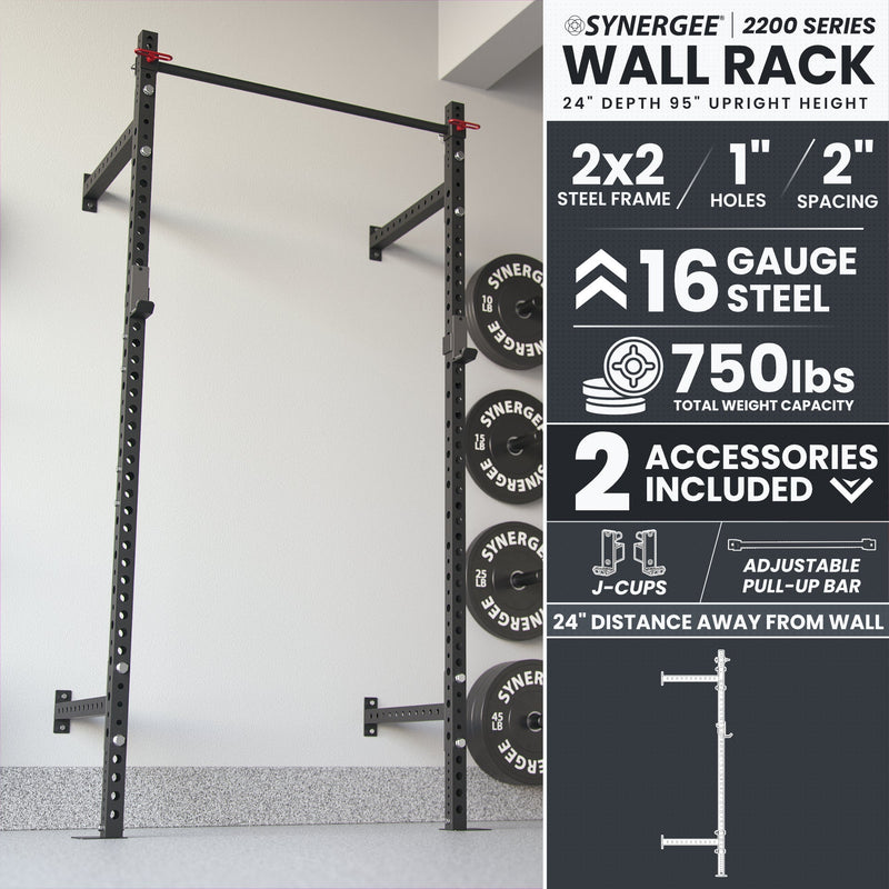 Synergee 2200 Series Wall Mounted Squat Rack