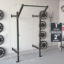 Synergee 2200 Series Wall Mounted Squat Rack