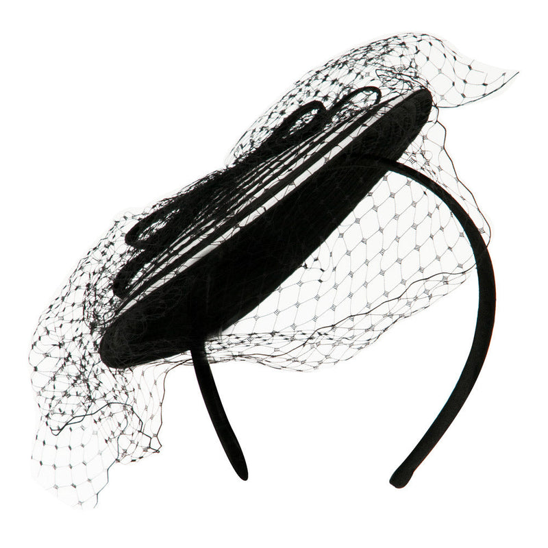 Swirl Pattern Fascinator Hat with Headband