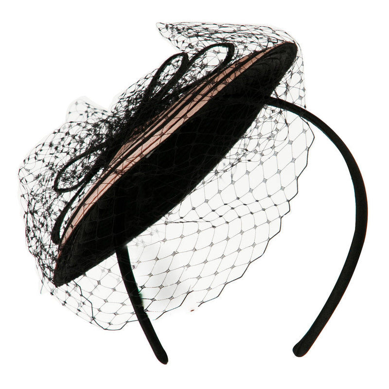 Swirl Pattern Fascinator Hat with Headband