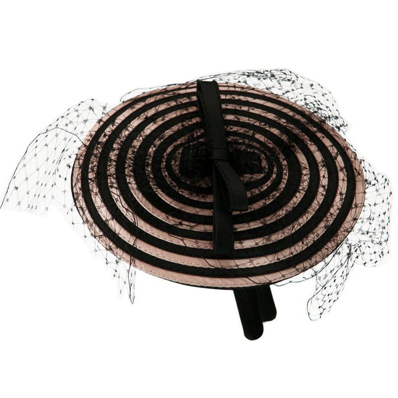 Swirl Pattern Fascinator Hat with Headband