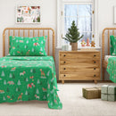 Turkish Cotton Christmas Flannel Sheet - Whittaker Collection by Great Bay Home