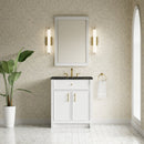 James Martin Bellshire 30" Single Bathroom Vanity, Bright White