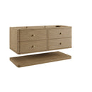 James Martin Allamari 48" Floating Single Bathroom Vanity, Dune Mist