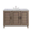 James Martin Portland 48" Single Bathroom Vanity, Whitewashed Walnut
