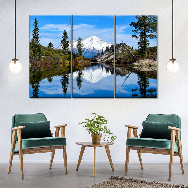 Mount Shasta Heart Lake Wall Art