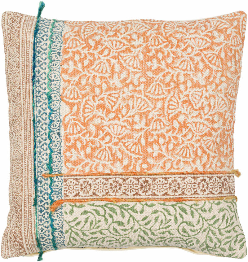 Sofia Bright Orange Pillow Cover