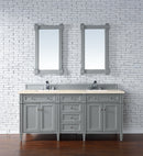 James Martin Brittany 72" Double Bathroom Vanity, Urban Gray